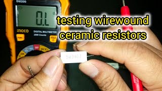 How to test ceramic resistors [upl. by Oiramat]