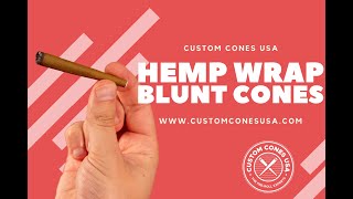 Hemp Wrap Blunt Cones  Custom Cones USA [upl. by Eicam]