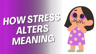 quotStress Matters How Stress Defines Meaningquot [upl. by Gerianne]