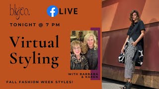 BKampCO LIVE Virtual Styling 234 Fall Fashion Week [upl. by Malliw]