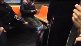 Raw Video Shows Rat Terrifying NYC Subway [upl. by Karlee]