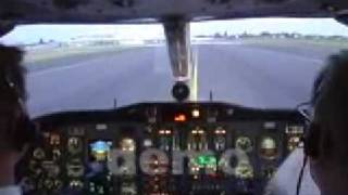 Pasazercom Cockpit flight landing in Poznan [upl. by Morena]