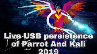 Create a persistent Kali Linux Parrot OS USB Drive 2019 [upl. by Lehet]