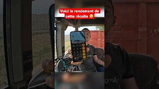 Voici le rendement de notre récolte agriculteur machinesagricoles sorgho ￼ [upl. by Santana]