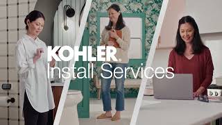 Installing Your Toilets Kitchen Faucets amp Bathroom Faucets  KOHLER Install Services [upl. by Fredericka]