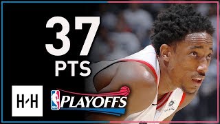 DeMar DeRozan Full Game 2 Highlights Raptors vs Wizards 2018 Playoffs  37 Points SICK Shooting [upl. by Intihw969]