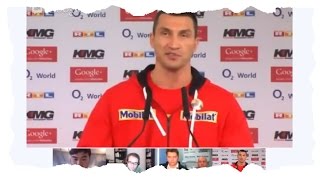 Press conference Wladimir Klitschko vs Mariusz Wach [upl. by Airelav]