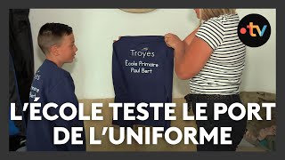 Rentrée scolaire  cette école de Troyes teste luniforme [upl. by Vladamir]