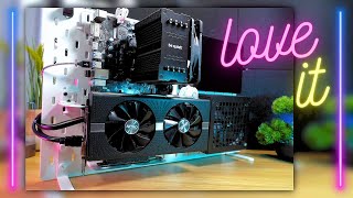 DIY 13 WALL MOUNTED GAMING PC BUILD  IKEA HACK [upl. by Sitnalta]