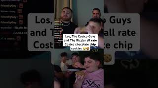 Los The Costco Guys and The Rizzler all rate Costco chocolate chip cookies 😂🍪 lospollostv food [upl. by Nhguav673]