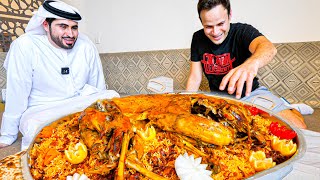 EXTREME Food in Dubai  GIANT Yemeni GOAT PLATTER COOKING The cooking process is amazing [upl. by Aserahs116]