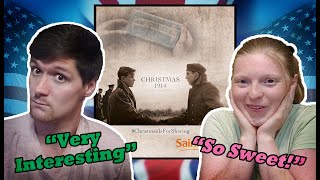 American Couple Reacts to 1914 Sainsburys Christmas Advert [upl. by Magdau]