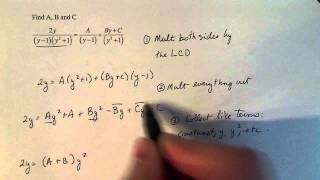 Calculus 2 Finishing Steps for Partial Fraction Decomposition [upl. by Gerrilee]