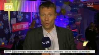 Sverigedemokraterna i SVTs valvaka 2014 [upl. by Pontias944]