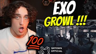 EXO 엑소 으르렁 Growl MV  Live Performance  REACTION 🔥 [upl. by Retsel351]