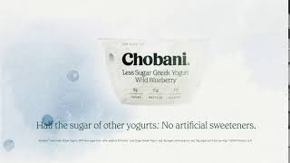 Chobani Less Sugar Greek Yogurt Wild Blueberry [upl. by Conger]