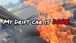 My 100000 Drift Car CATCHES ON FIRE [upl. by Nomla]