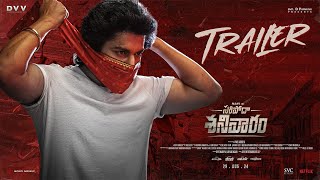 SARIPODHAA SANIVAARAM Trailer  Nani  Priyanka  SJ Suryah  Vivek Athreya  DVV Danayya [upl. by Ten]