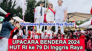 Acara Pengibaran Bendera HUT RI 2024 Ke 79 Di Inggris Raya [upl. by Viradis]