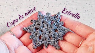 ❄️ CopoEstrella de NAVIDAD a crochet  Paso a paso en ESPAÑOL [upl. by Darra175]