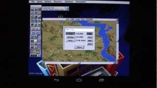 SimCity 2000 Running on Android Nexus 7 [upl. by Esaele]