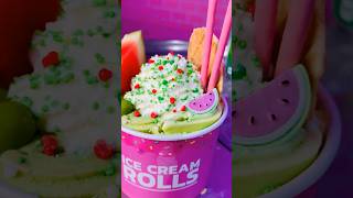 Incredible 🍈 Fanta Melon Soda Ice Cream Rolls [upl. by Caresa]