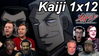 Kaiji Ultimate Survivor 1x12 Reactions  Great Anime Reactors  【カイジ】【海外の反応】 [upl. by Ennovart893]