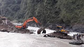 bhotekoshi excavator foryou automobile viralvideo NHR🇳🇵🇳🇵🇳🇵 [upl. by Nonnaehr]