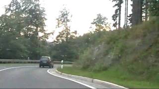 Driving between Steinach  Eisfeld  Meiningen in Germany [upl. by Ahsimed]