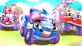 Ambulance Rescue Car 🚑 Police Car 🚔Songs for Kids by Toonaland [upl. by Annie]