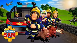 Can Fireman Sam Save The DayAGAIN 🔥  1 Hour Compilation  Safety Cartoon [upl. by Potts357]