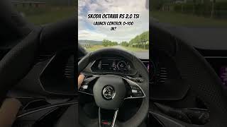 ŠKODA OCTAVIA RS 20 TSI LAUNCH CONTROL HOW FAST WAS THAT skoda octavia rs launchcontrol [upl. by Notlimah]