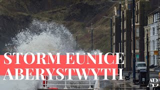 Storm Eunice in Aberystwyth [upl. by Varion]