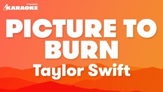 Taylor Swift  Picture To Burn Karaoke Version [upl. by Harrow]