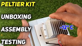 How to assemble a peltier cooler kit at home  peltier module  Thermo electric cooler kit assembly [upl. by Eirhtug642]