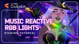 MUSIC REACTIVE RGB LIGHTS FOR VTUBERS  Live2D Tutorial  Vtube Studio Setup [upl. by Steinway]