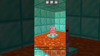 Saved pigs from lava 🥵 l minecraft emotional technogamerz [upl. by Buckden]