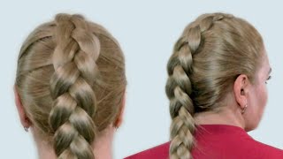 Плетение Французской Косы Наоборот на Себе ВидеоУрок Reverse French Braid itself Tutorial [upl. by Tyika66]