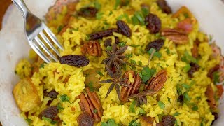 Arroz con Batata Glaseadas y Nueces Pacanas  Sagrario Matos  Cocina Bravo [upl. by Leonor]