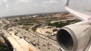 Smooth First Class HD 767 Landing In Miami [upl. by Alaikim]