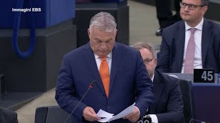 Strasburgo Orban risponde a Salis quotUna picchiatrice assurdo parli di dirittiquot [upl. by Tade]