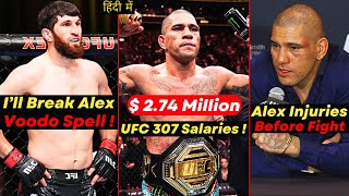 UFC 307 Fighters Salary  Magomed Ankalaev Callout Alex Pereira  Alex Pereira Multiple Injuries [upl. by Boudreaux]