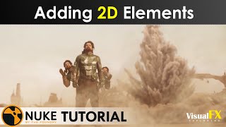 Adding 2D Elements in Nuke Compositing Tutorial  KALKI VFX  VisualFXExplorers [upl. by Llenrub]