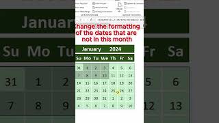 Dynamic Calendar in Excel shorts excel SantechGadgets [upl. by Acire]