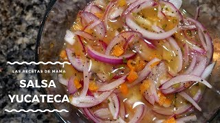 🟢 Spicy Onion Salsa  Yucatecan Salsa Salsa de cebolla con Habanero [upl. by Vig]