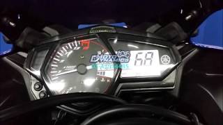 Yamaha R25 API TECH ECU amp API TECH QS Topspeed 200220kmh  Motodynamics Technology Malaysia [upl. by Hanonew990]