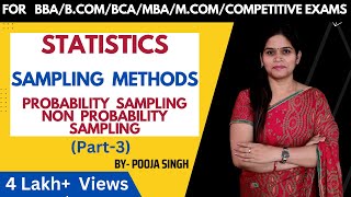 Sampling Methods  Method Of Sampling  Sampling Technique  Probability amp Non Probability Sampling [upl. by Atiram]