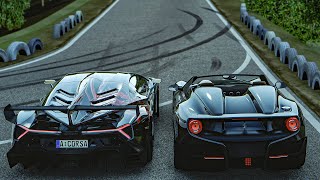 Ferrari F12 TRS vs Lamborghini VENENO [upl. by Stegman]