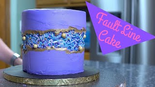 How to Make a Fault Line Cake Latest Trend [upl. by Autum]