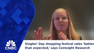 Singles Day shopping festival sales better than expected says Coresight Research [upl. by Fairleigh905]